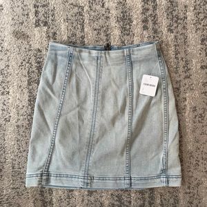 FREE PEOPLE denim skirt